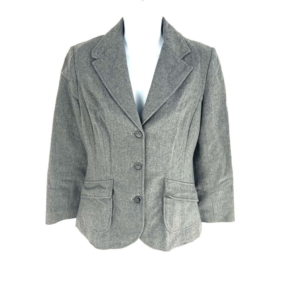 Pendleton Women’s Wool Gray Blazer 10 - image 1